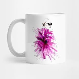 Purple Fashion Model Mug